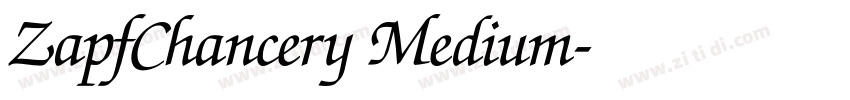 ZapfChancery Medium字体转换